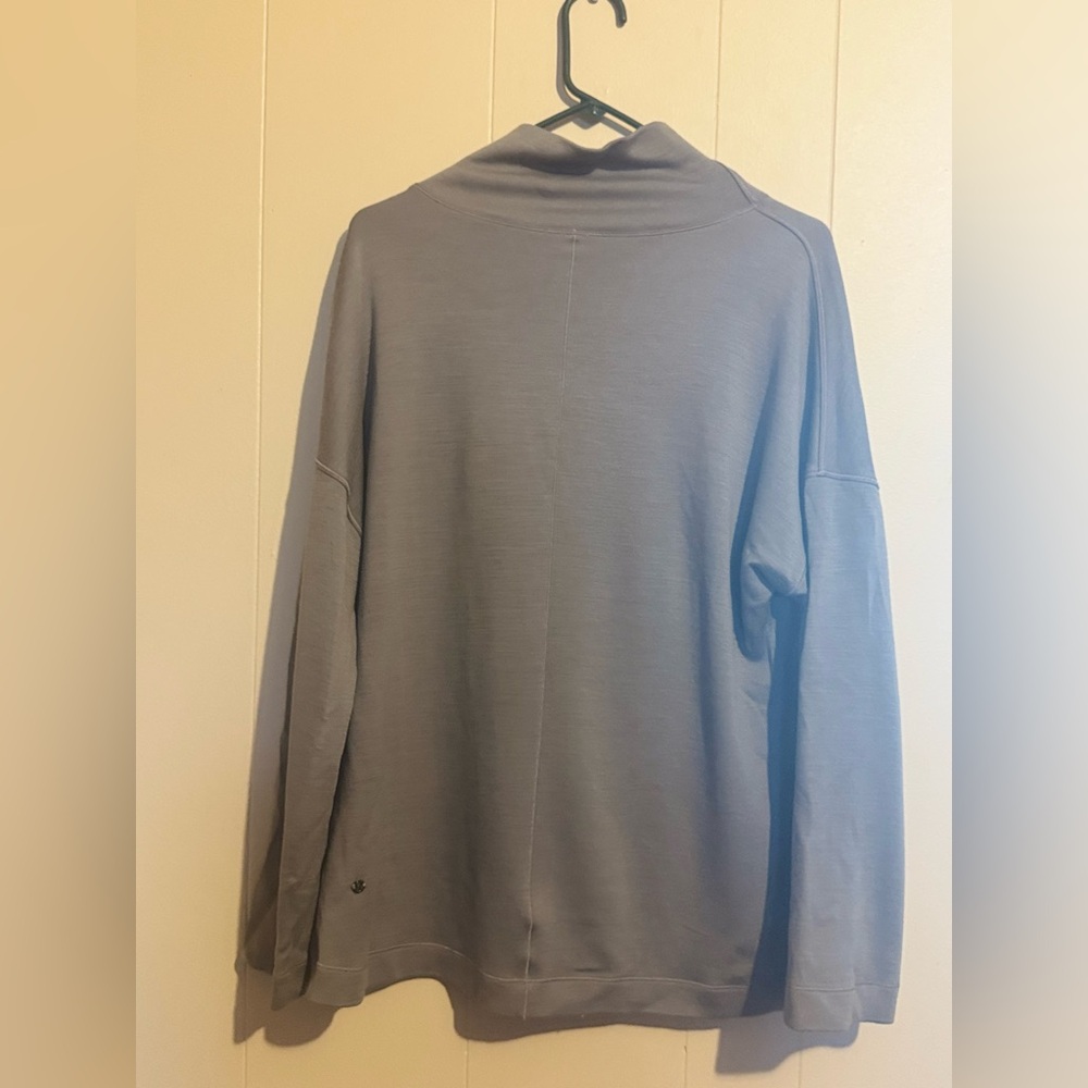 LULULEMON W 10 Principal Dancer Funnel Neck Sweater Gray *SIZE TAG REMOVED‎ - Picture 2 of 9